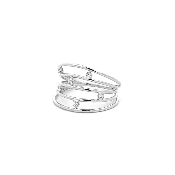 Goldring mit Zirkonen