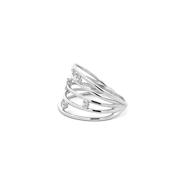 Goldring mit Zirkonen