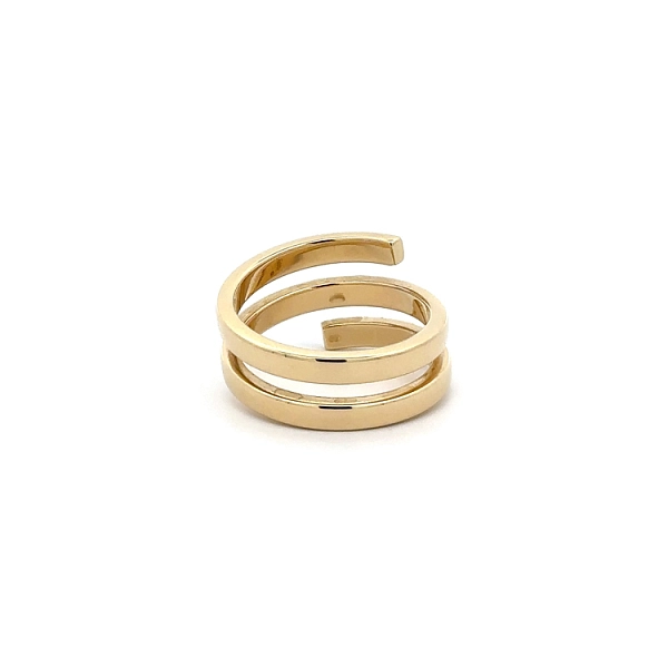 Goldring mit Zirkonen
