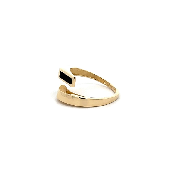 Goldring mit Emaille