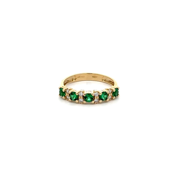 Goldring mit Smaragden
