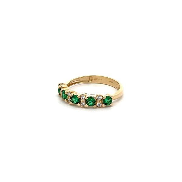 Goldring mit Smaragden
