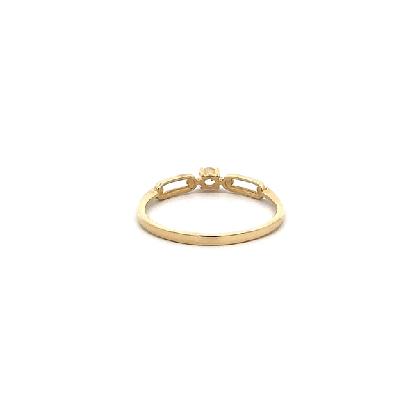 Gold Verlobungsring mit Zirkon