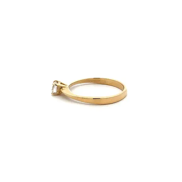 Gold-Zirkon-Zahnring
