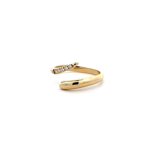 Goldring mit Zirkonen
