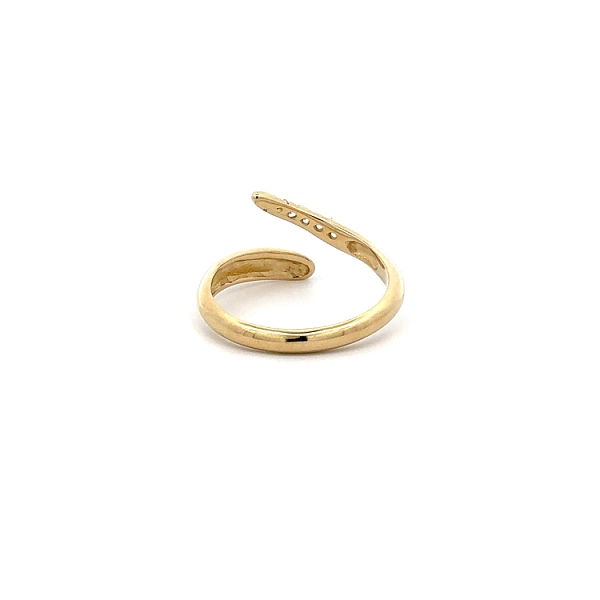 Goldring mit Zirkonen