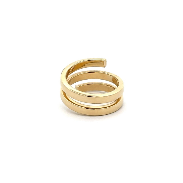 Goldring mit Zirkonen