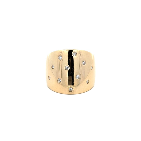 Goldring mit Zirkonen