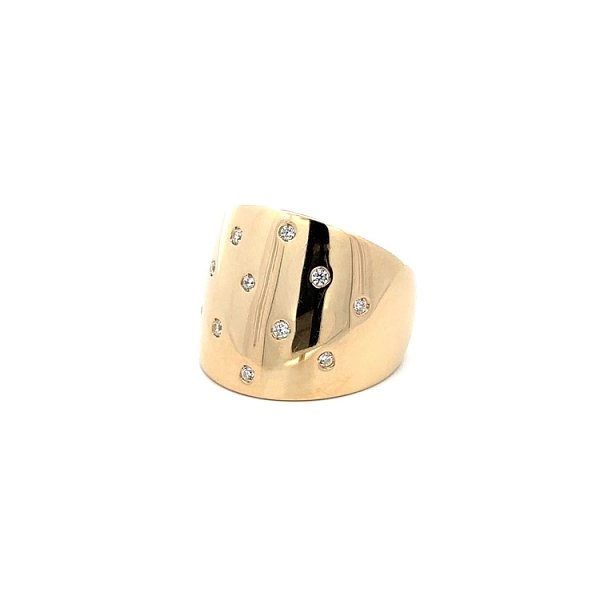 Goldring mit Zirkonen