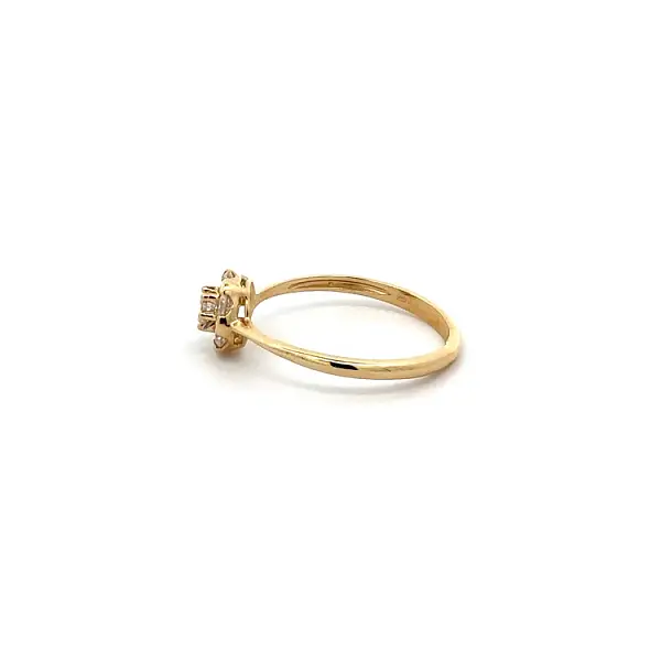 Goldring mit Zirkonen
