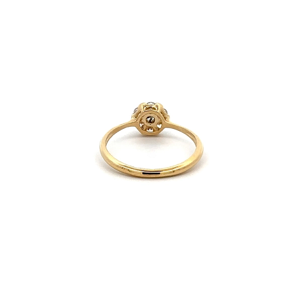 Goldring mit Zirkonen