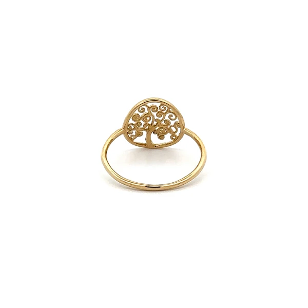 Goldring mit Lebensbaum-Symbolik