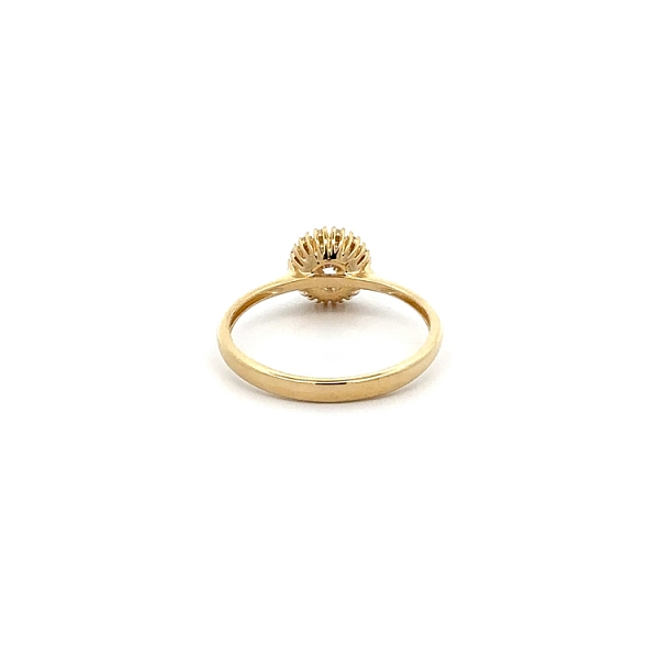 Goldring mit Zirkonen