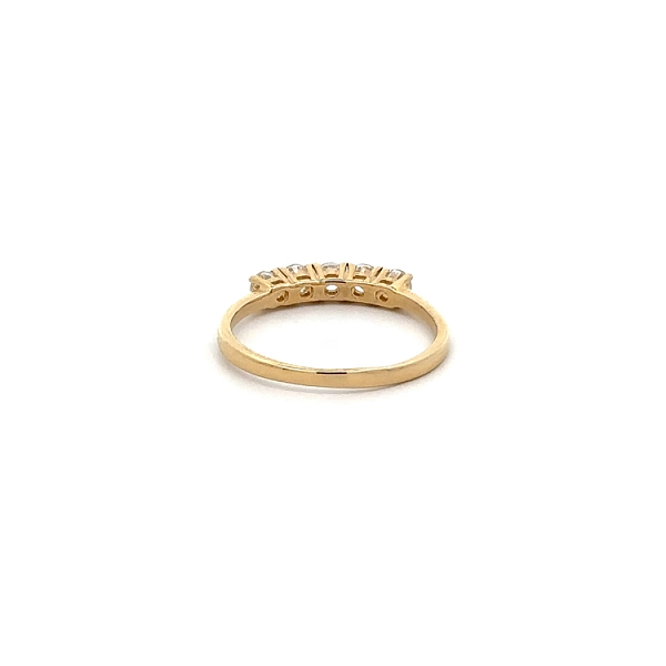 Goldring mit Zirkonen