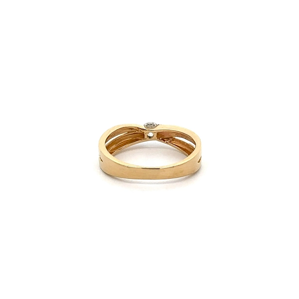 Goldring mit Zirkon
