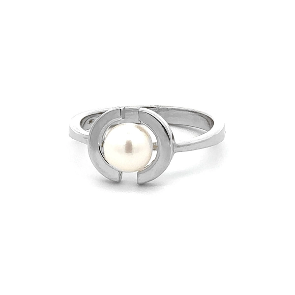 Ring mit Weißgoldperle