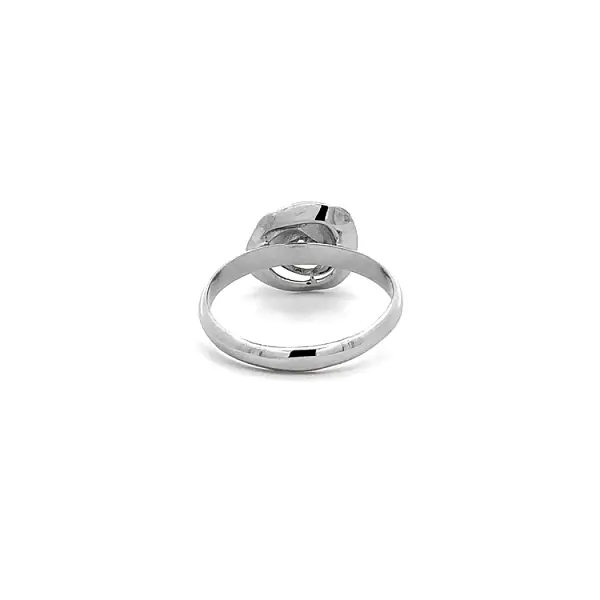 Ring mit Zirkon aus Weißgold