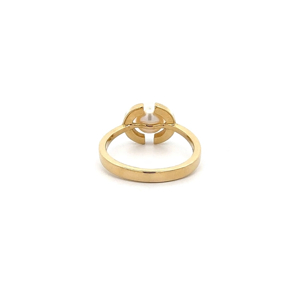 Goldring mit Perle