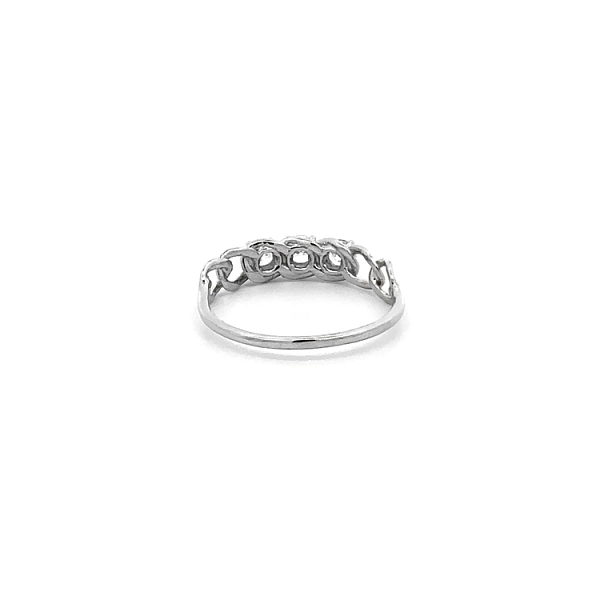 Ring mit Zirkonen aus Weißgold