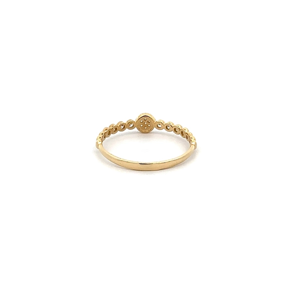 Goldring mit Zirkonen
