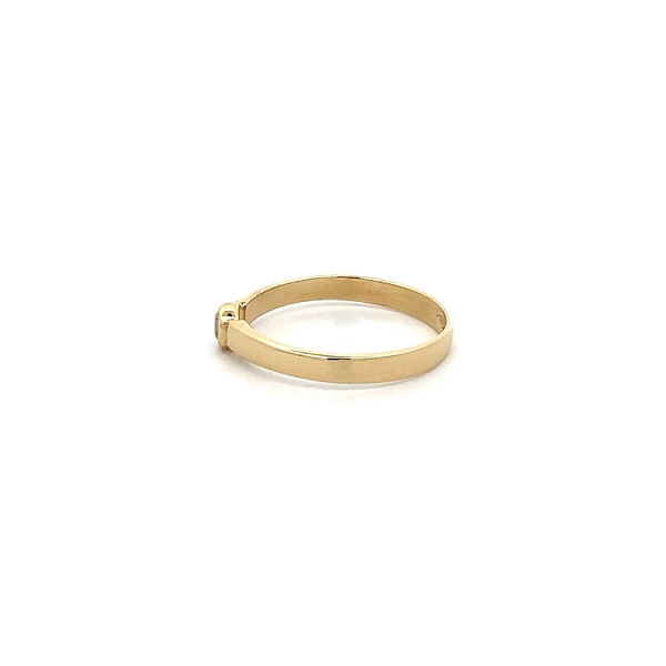 Gold-Zirkon-Zahnring