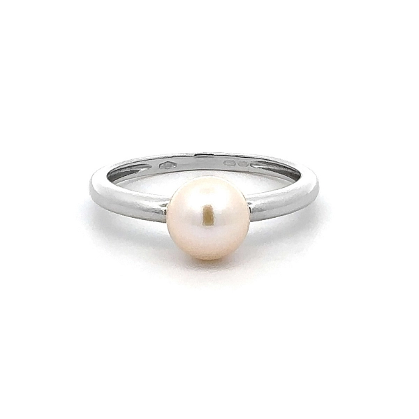 Ring mit Weißgoldperle