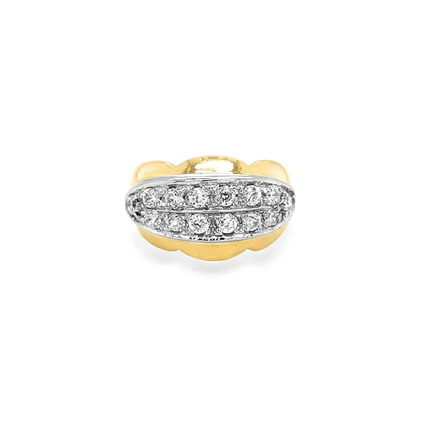 Kombination Goldring mit Zirkoy