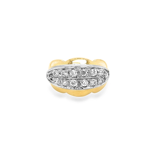 Kombination Goldring mit Zirkoy