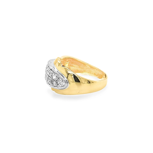 Kombination Goldring mit Zirkoy