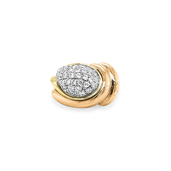 Goldring mit Zirkonen