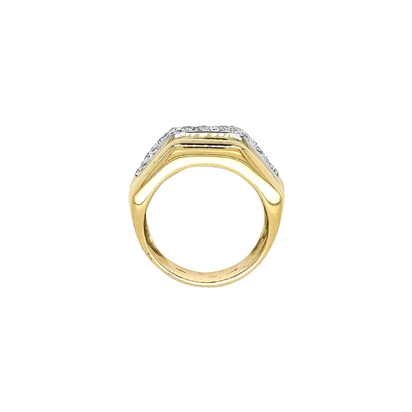 Goldring mit Zirkonen