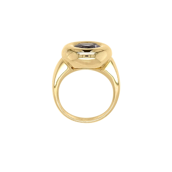 Exklusiver Goldring mit Amethyst