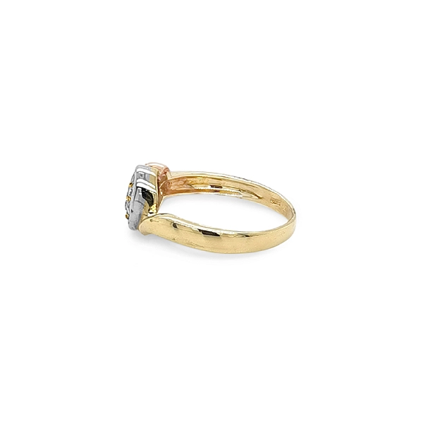 Goldring mit Zirkonen