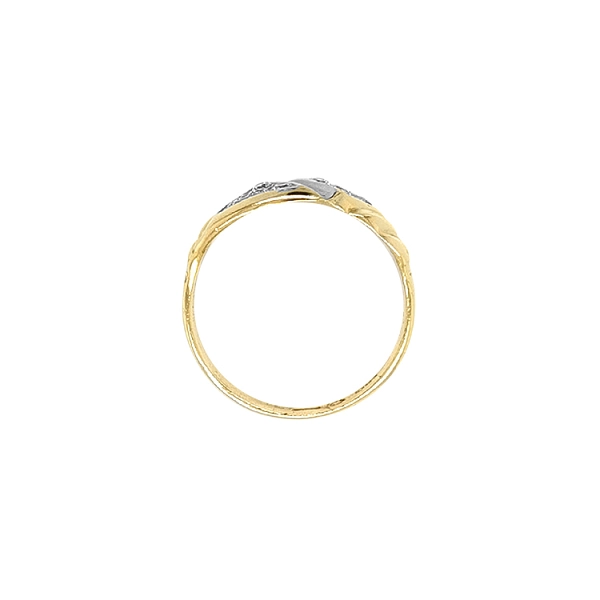 Goldring mit Zirkonen