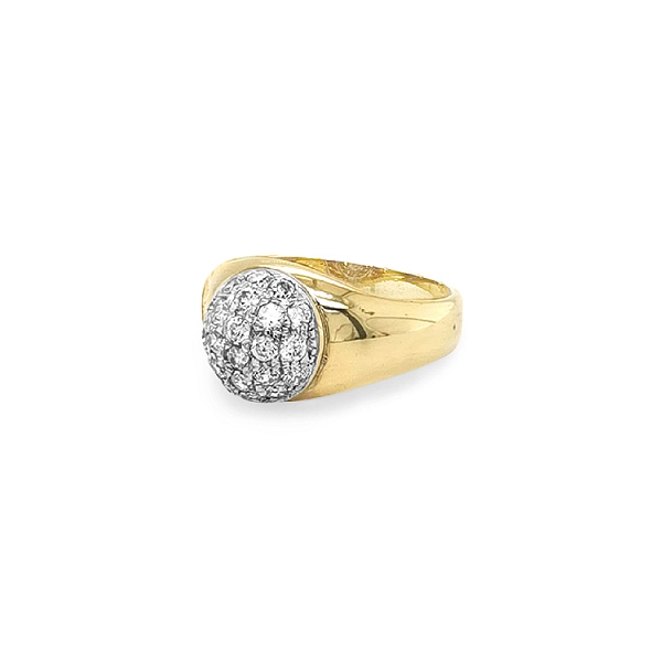 Goldring mit Zirkonen