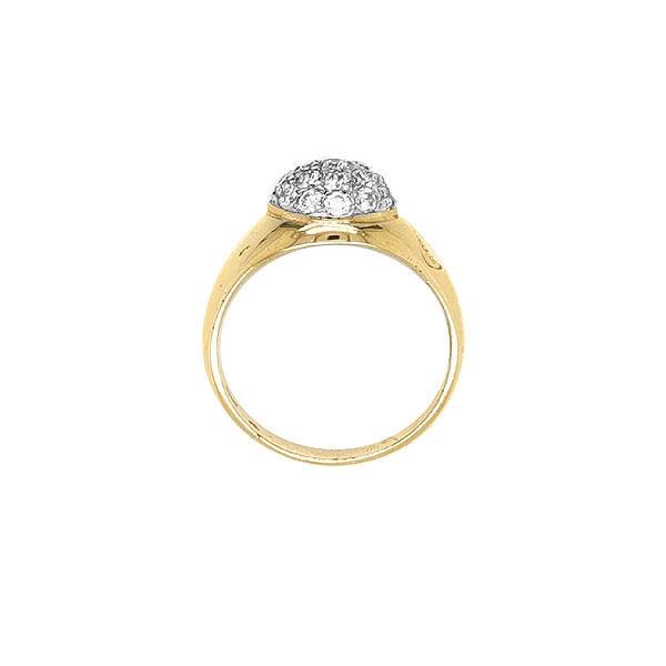 Goldring mit Zirkonen