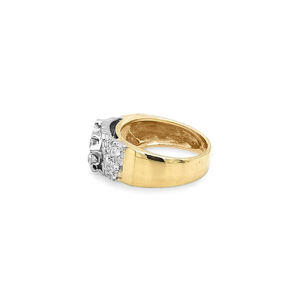 Goldring mit Zirkonen