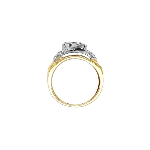 Goldring mit Zirkonen