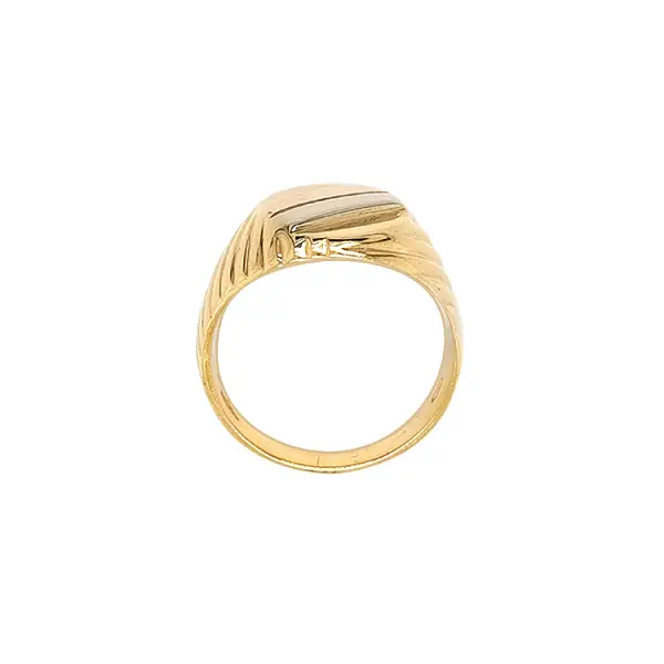 Goldener Herrenring aus kombiniertem Gold