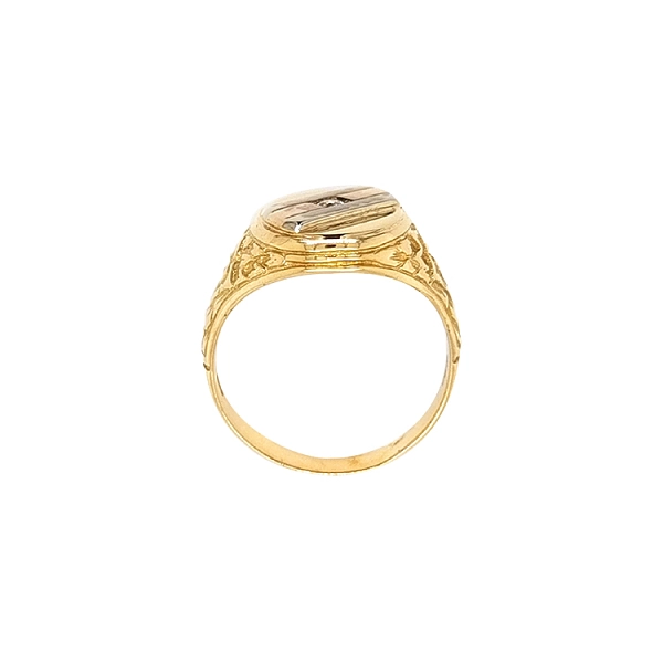 Goldener Herrenring mit Zirkon