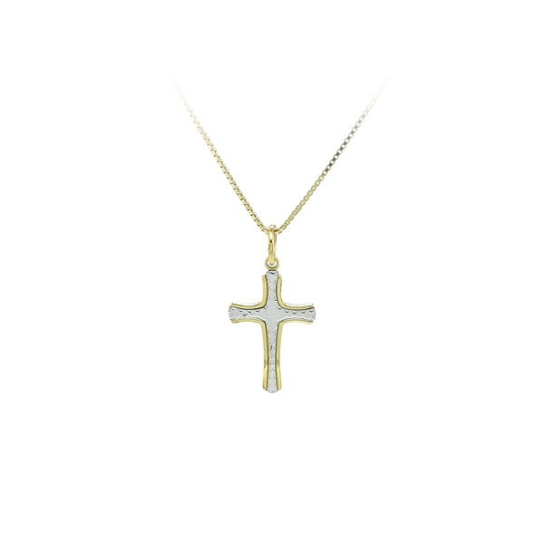 Kreuz aus kombiniertem Gold