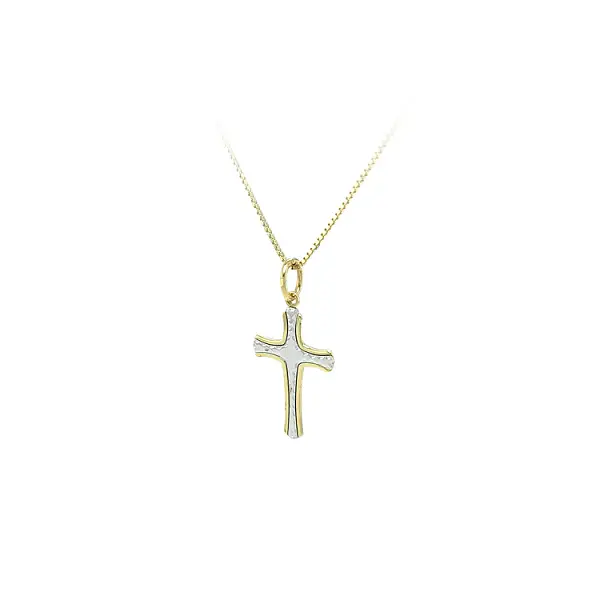 Kreuz aus kombiniertem Gold