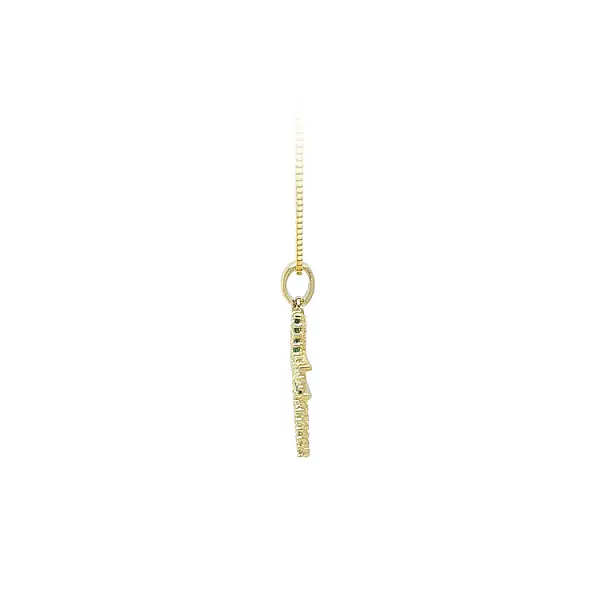Gold-Anhänger Kreuz mit Zirkonen