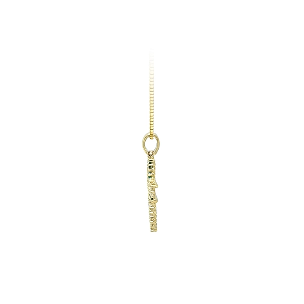 Gold-Anhänger Kreuz mit Zirkonen