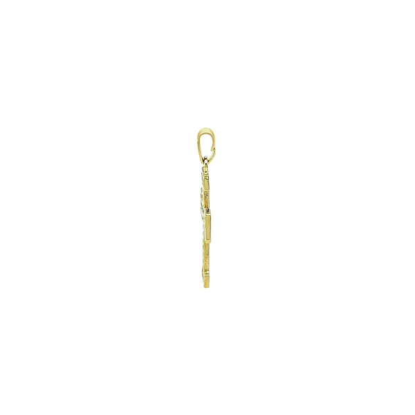Gold-Anhänger mit Zirkonen