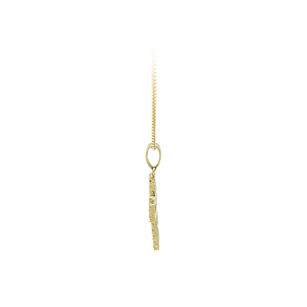 Gold-Anhänger Kreuz mit Zirkonen