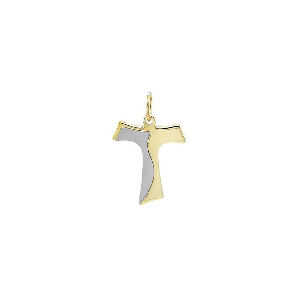 Gold-Anhänger Kreuz aus kombiniertem Gold