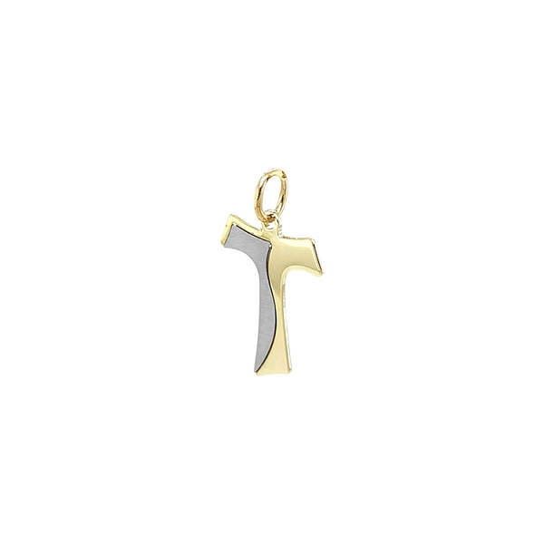 Gold-Anhänger Kreuz aus kombiniertem Gold