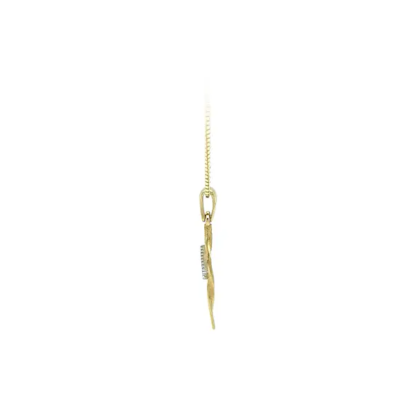 Anhänger Kreuz mit Zirkonen in Gold