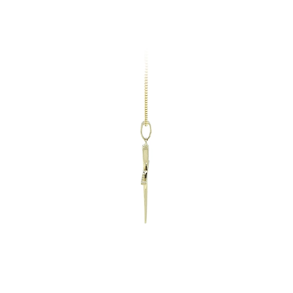 Gold-Anhänger Kreuz mit Zirkonen